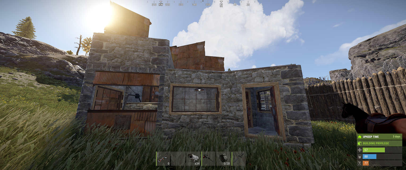 My base in Rust before it was raided."