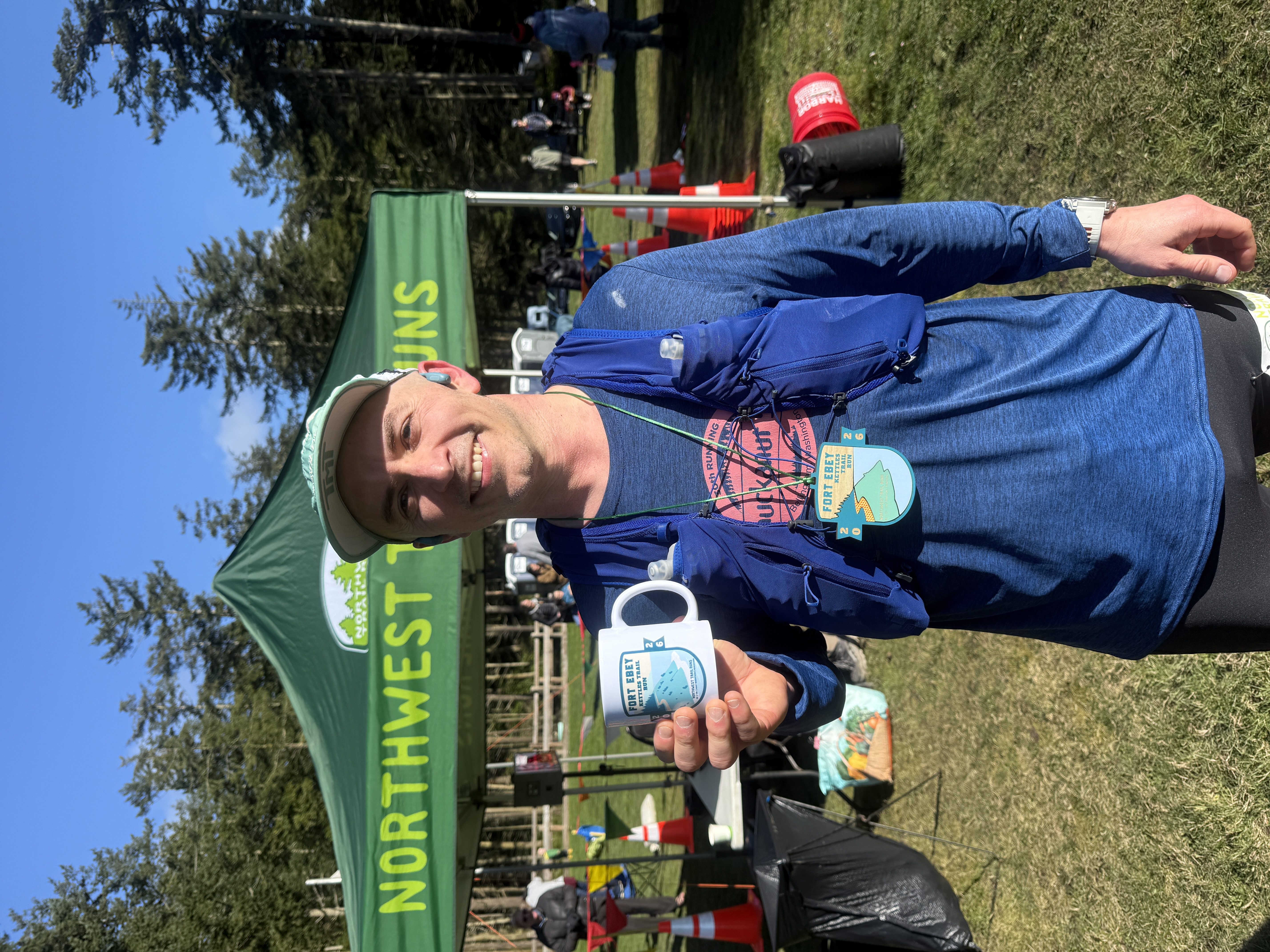 Me with my 3rd place trophy/coffee cup